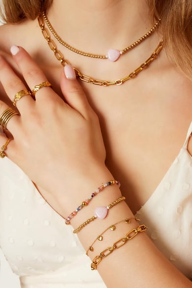 Chain bracelet Gold Color Stainless Steel h5 Picture3